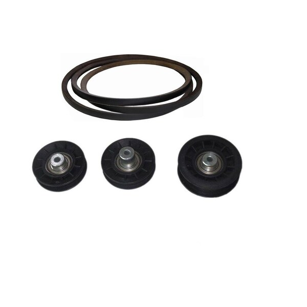 Aic Replacement Parts Idler Pulley Kit W/ Hydro Transmission Drive Belt Fits John Deere LT155 LT166 M126009PULLEYS - main